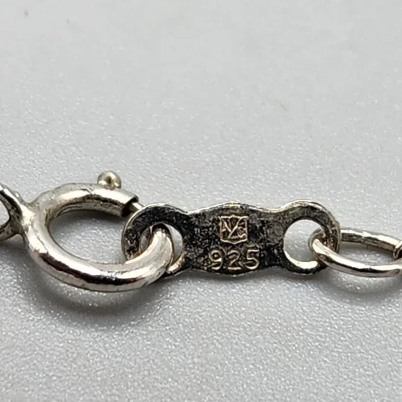 JWBR Sterling Silver 925 Pendant Necklace Floating Halo Blue Stone Accent 18" - Picture 8 of 10